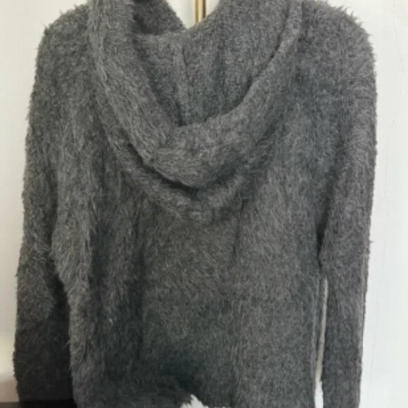 James Perse Gray Fuzzy Sweater - Picture 1 of 3